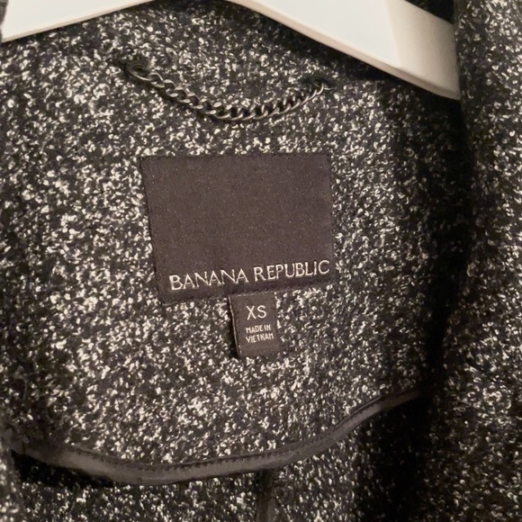 Banana Republic long wool blend grey gray coat jacket - Picture 5 of 8
